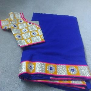 Saree with blouse